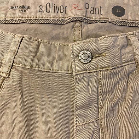 Men’s Shorts 38 Khaki Tan Bermuda Oliver  Cotton Bermuda Loose Fit Bermuda NWT - Picture 5 of 9